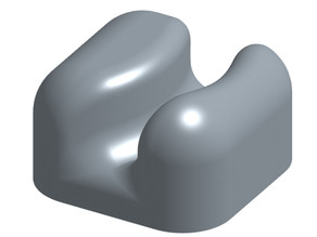 5mm compact cable holder 3D model