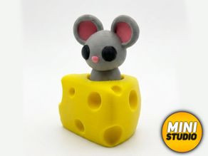 Cheese Clicker + Keychain Version 3D model