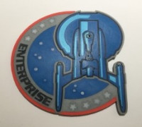 Star Trek Enterprise NX-01 Patch Coaster 3D model