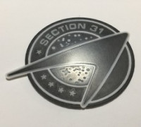 Star Trek Section 31 Logo Coaster 3D model