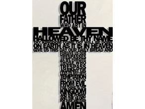 Cross the Lord’s Prayer 3D model