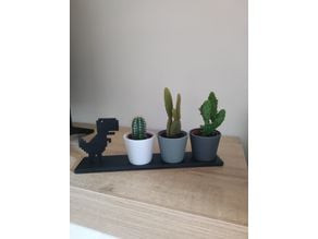 Google T Rex Ikea Cactus 3D model