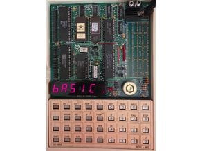 Micro-Professor MPF-1B tiny BASIC Keyboard Overlay 3D model