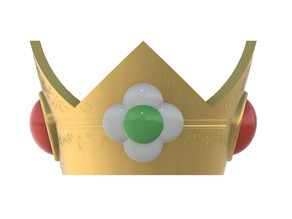 Princess Daisy SSBU Crown 3D model