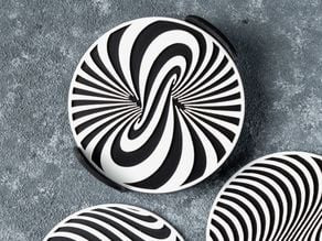 Optical Illusion Coasters 3D model