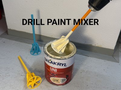 Drill Paint Mixer 3D model