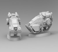 hover motorcycle (28mm) 3D model