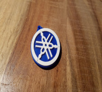 Yamaha MultiColor Key Chain Logo 3D model