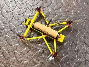 Long Range 18650 FPV Drone Frame 3D model