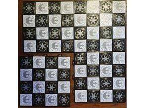 Modular Chess Board 3D model