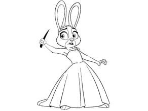 Judy Hopps stencil 2 3D model