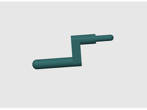 Model Turntable Crank Handle v2 3D model