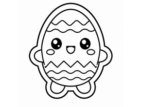 Easter Egg Cookie Cutter 3D model