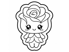 Rose Cookie Cutter 3D model