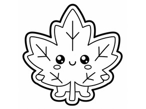 Autumn Leaf Cookie Cutter 3D model