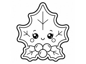 Holly Leaf Cookie Cutter 3D model