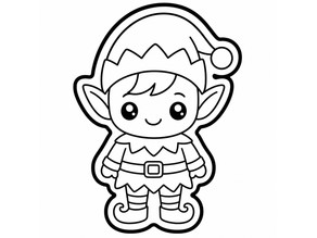 Elf Cookie Cutter 3D model