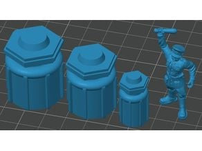Liquid Containers 28mm 3D model