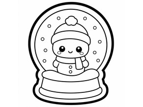 Snow Globe Cookie Cutter 3D model