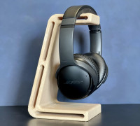 Modern Headphone Stand - No support 3D model