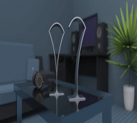 Headphone stand 3D model