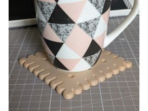 Butter cookie coaster 3D model