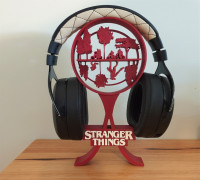 Stranger Things Headphone Stand 3D model