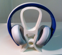 headphone headset stand 3D model