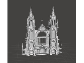 cathedral front 3D model