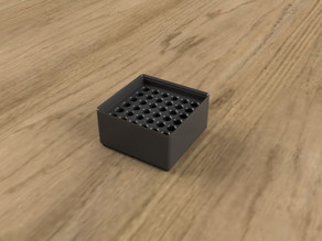 Parametric Gridfinity Tube Tray 3D model