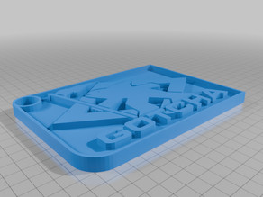 Old school Surfing Logo Keychains 3D model