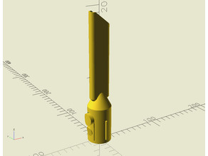 Customisable Parametric Dyson Vacuum Nozzle Generator 3D model