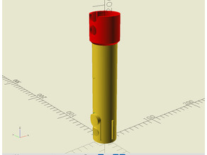 Customisable Parametric Dyson Vacuum Extension Generator 3D model