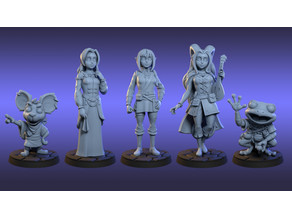 D&D Homebrew Characters 3D model