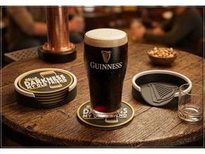 Guinness Inspired Coasters 3D model
