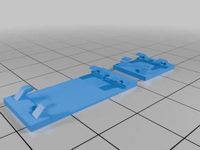 Code 332 Guard Rail Sleeper plate. 3D model