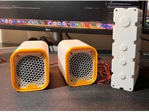 Bluetooth Amplifier & Speaker Enclosure 3D model