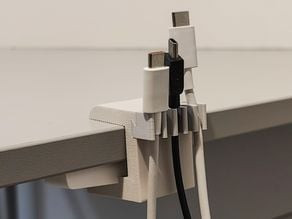 Easy-to-Install Cable Organizer 3D model