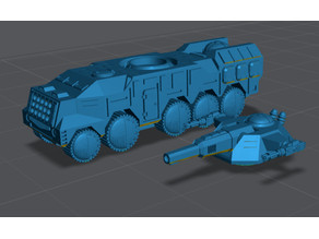 Glaive Med Tank 3D model