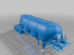 Dry Bulk Trailer 3D model