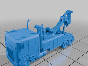peterbilt cabover wrecker 3D model