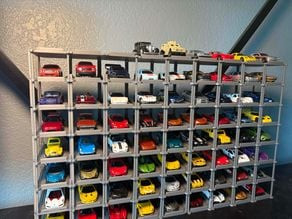 Hot Wheels slightly angled stackable display  3D model