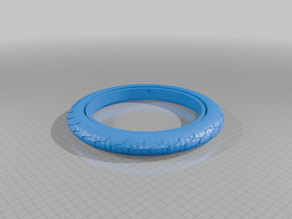 Tire wall clock frame 3D model