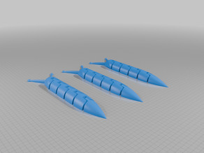 3 Big Slugs 3D model