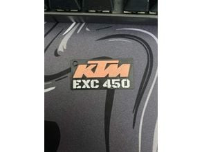 KTM EXC 450 key ring 3D model