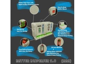 Battery Dispenser 2.0 - AAA 3D model
