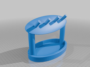 Key tray with keychain holder 3D model