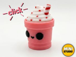 Milkshake Clicker + Keychain Version 3D model