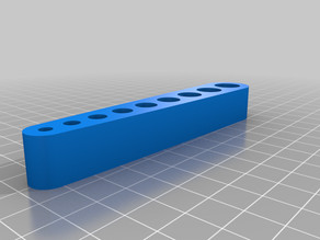Straight hole for drill 3D model