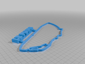 circuit Le mans 3D model